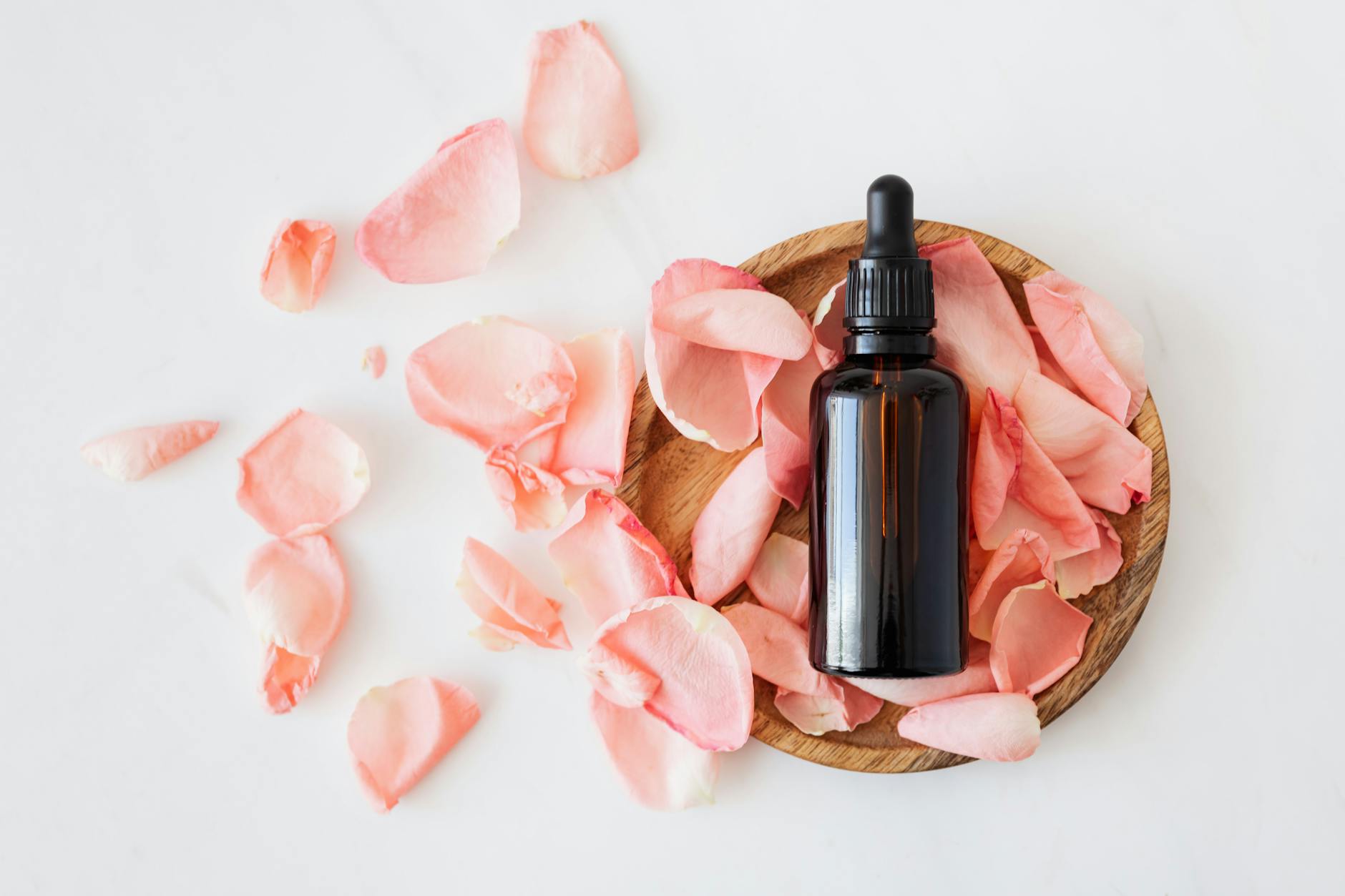 Essential oils bottles for natural immune support and family wellness