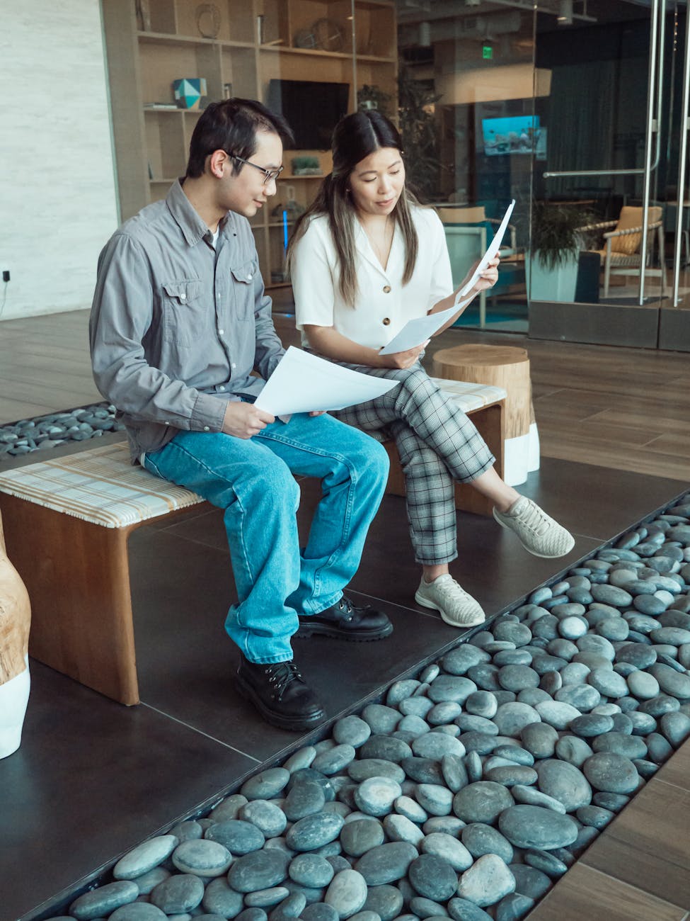 mother and father talking through the tasks they complete as parents
