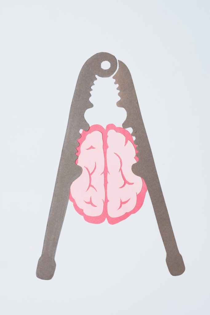 A brain in vice to describe pressure