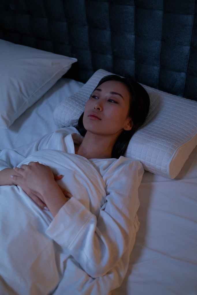 woman dealing with insomnia